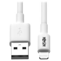 Tripp Lite M100-003-WH USB-A-zu-Lightning Sync/Ladekabel (Stecker/Stecker) – MFi-zertifiziert, Weiß, 0,9 m