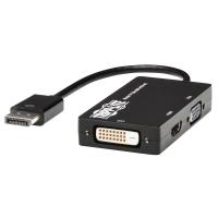Tripp Lite P136-06N-HDV-4K All-in-One-Konverteradapter DisplayPort-auf-VGA/DVI/HDMI, DP ver 1.2, 4K 30 Hz HDMI