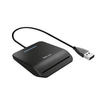 Trust Primo Smart-Card-Lesegerät Drinnen USB CardBus+USB 2.0 Schwarz