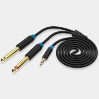 Vention BACBH Audio-Kabel 2 m 3.5mm 2 x 6.35mm Schwarz