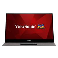 Viewsonic TD1655 Computerbildschirm 39,6 cm (15.6'') 1920 x 1080 Pixel Full HD LED Touchscreen Multi-Nutzer Schwarz, Silber