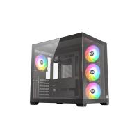 XYZ X-CS-TESSERACTX50-B Computer-Gehäuse Cube Schwarz
