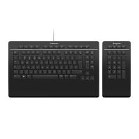 3Dconnexion Pro with Numpad keyboard Office USB + RF Wireless + Bluetooth QWERTY US International Black