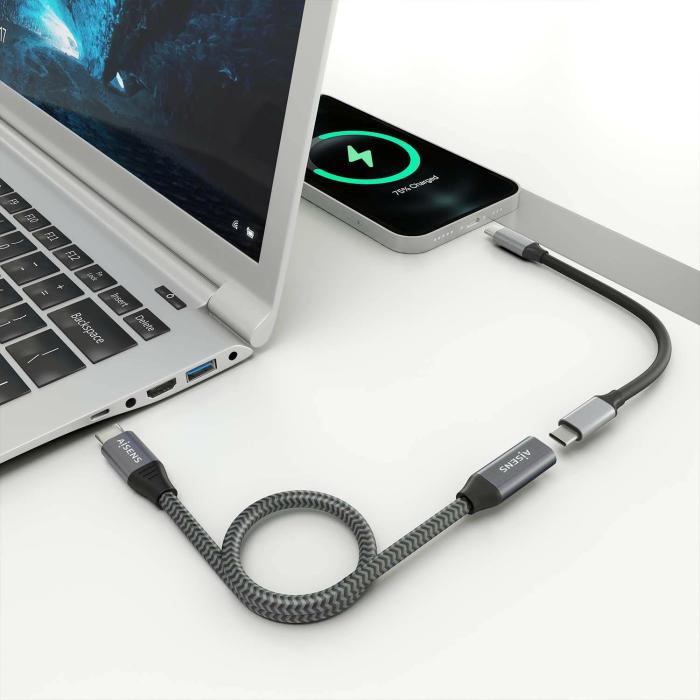 AISENS A107-0760 USB cable USB 3.2 Gen 2x2 0.5 m USB C Grey — image 4 of 4