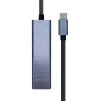 AISENS A109-0396 interface hub USB 3.2 Gen 1 (3.1 Gen 1) Type-C Grey