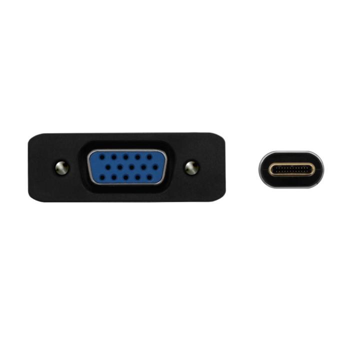 AISENS Aluminum USB-C to VGA Converter, USB-C/M-HDB15/H, Grey, 15cm — image 3 of 3