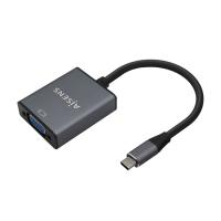 AISENS Aluminum USB-C to VGA Converter, USB-C/M-HDB15/H, Grey, 15cm