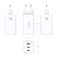 AISENS ASCH-100W3P051-W mobile device charger Universal White AC Fast charging Indoor, view image 11 of 14