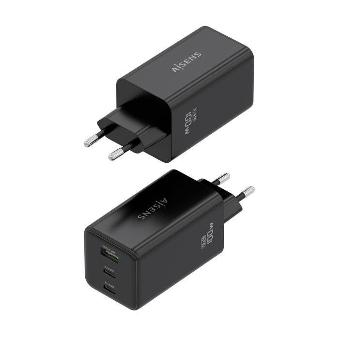 AISENS ASCH-100W3P052-BK mobile device charger Universal Black AC Fast charging Indoor — image 10 of 14
