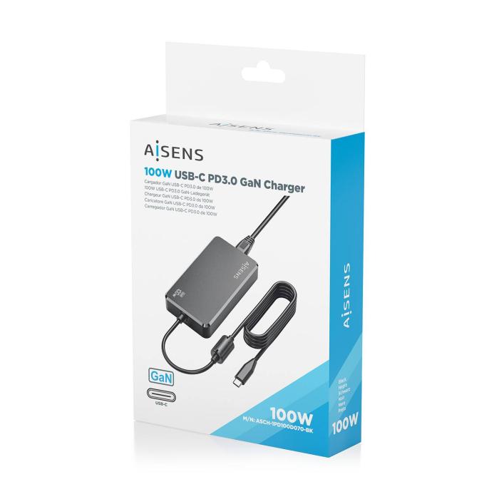 AISENS ASCH-1PD100D070-BK power adapter/inverter Indoor 100 W Black — image 14 of 14