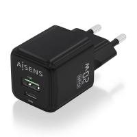 AISENS ASCH-20W2P011-BK mobile device charger Universal Black AC Fast charging Indoor, view image 2 of 6