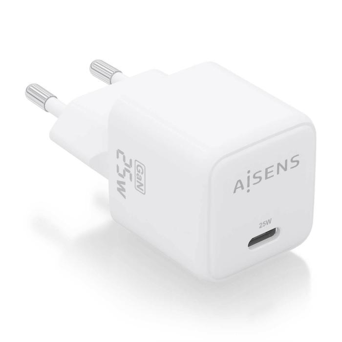 AISENS ASCH-25W1P012-W mobile device charger Universal White AC Fast charging Indoor