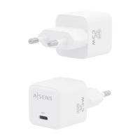AISENS ASCH-25W1P012-W mobile device charger Universal White AC Fast charging Indoor, view image 3 of 6