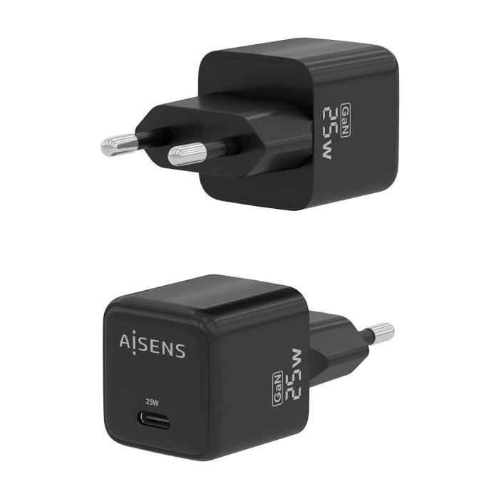 AISENS ASCH-25W1P013-BK mobile device charger Universal Black AC Fast charging Indoor — image 3 of 6