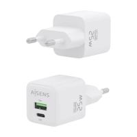 AISENS ASCH-25W2P014-W mobile device charger Universal White AC Fast charging Indoor, view image 3 of 6