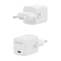 AISENS ASCH-35W1P016-W mobile device charger Universal White AC Fast charging Indoor, view image 3 of 6