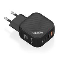 AISENS ASCH-65W3P027-BK mobile device charger Universal Black AC Fast charging Indoor