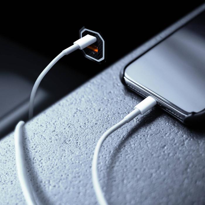 AISENS Car Charger 38W, 1XUSB-C PD3.0 20W, 1XUSB-A QC3.0 18W, Black — image 5 of 5