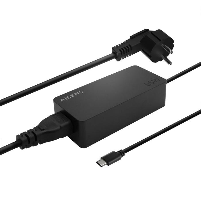 AISENS Charger 65W PD3.0 1XUSB-C 1.8M, Black — image 2 of 5