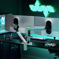 AISENS DT38TSR-345 monitor mount / stand 96.5 cm (38'') Desk Black, White, view image 4 of 7