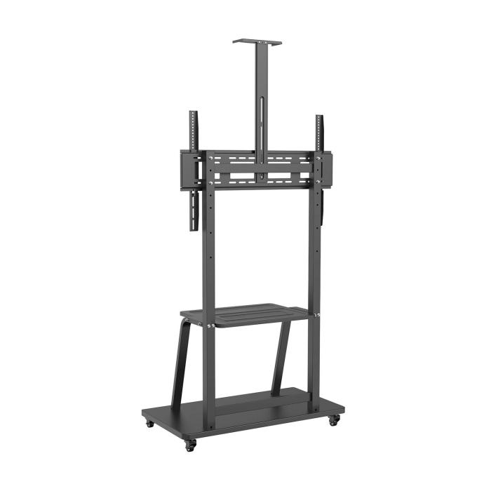 AISENS ECO Floor Stand with Wheel, DVD Tray and Camera Support for Monitor/TV 150Kg from 37-100, Black — image 3 of 9