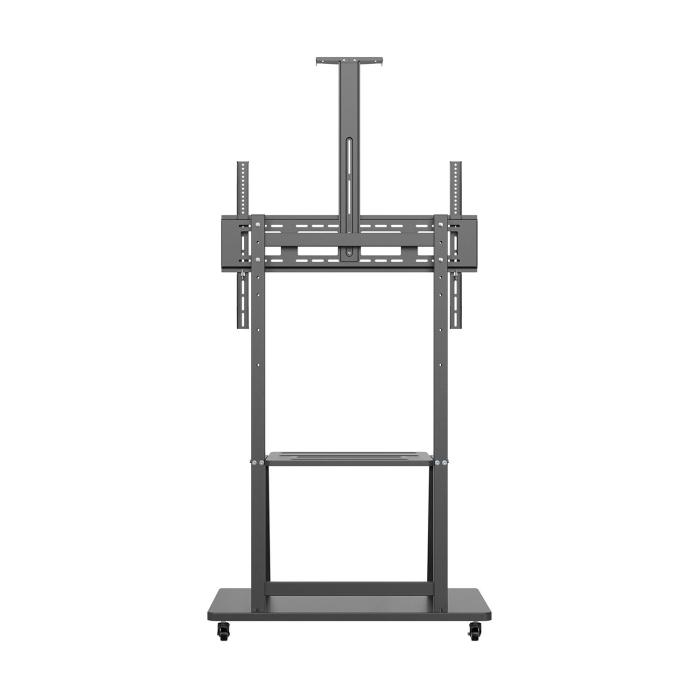 AISENS ECO Floor Stand with Wheel, DVD Tray and Camera Support for Monitor/TV 150Kg from 37-100, Black — image 5 of 9