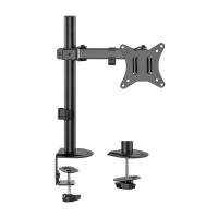 AISENS ECO Swivel and Tilt Table Mount for Monitor/TV 9Kg (3 Pivots, 1 Arm) from 17-32, Black, view image 2 of 7