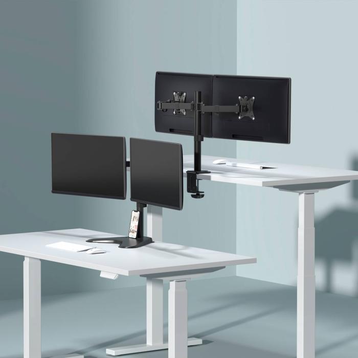 AISENS ECO Swivel and Tilt Table Mount for Monitor/TV 9Kg (3 Pivots, 2 Arms) from 17-32, Black — image 8 of 8