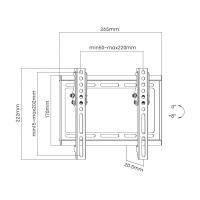 AISENS ECO Tilting Support for Monitor/TV 35Kg from 23-42, Black, view image 5 of 8