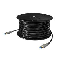 AISENS HDMI Cable V2.0 AOC Premium High Speed ​​/ Hec 4K@60Hz 4:4:4 18Gbps, A/MA/M, Black, 70m, view image 2 of 4
