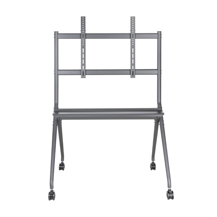 AISENS PRO Floor Stand with Wheel, 1 Tray for Interactive Screen/TV 120Kg from 50-86, Black — image 3 of 9
