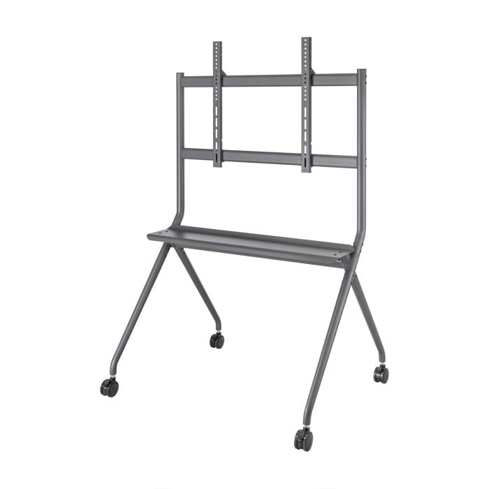 AISENS PRO Floor Stand with Wheel, 1 Tray for Interactive Screen/TV 120Kg from 50-86, Black — image 2 of 9