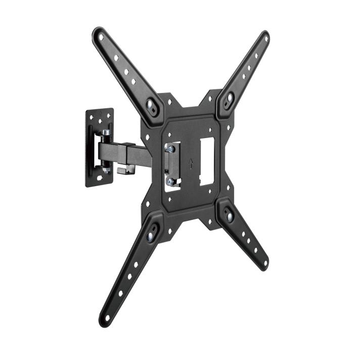 AISENS Swivel ECO Support, Tilt for Monitor/TV 30Kg (2 Pivots) from 23-55, Black
