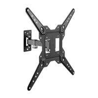 AISENS Swivel ECO Support, Tilt for Monitor/TV 30Kg (2 Pivots) from 23-55, Black