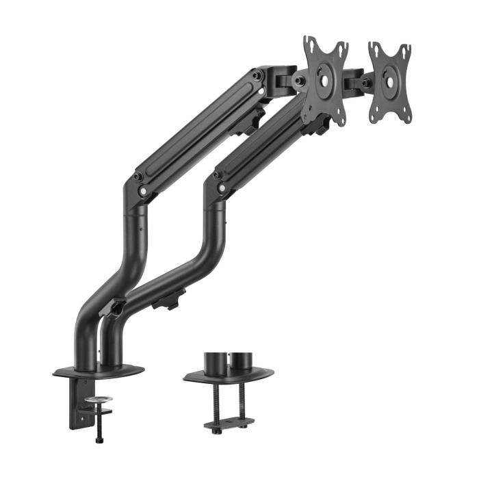 AISENS Table Stand ECO Swivel and Tilt Counterweight for Monitor/TV 8Kg (3 Pivots, 2 Arms) from 17-32, Black — image 2 of 9