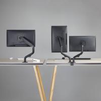 AISENS Table Stand ECO Swivel and Tilt Counterweight for Monitor/TV 8Kg (3 Pivots, 2 Arms) from 17-32, Black, view image 9 of 9
