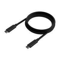 AISENS USB 3.2 Gen1 5Gbps 4K@60Hz 3A 60W E-Marker Cable, Type USB-C/M-USB-C/M, Black, 4.0m, view image 2 of 6