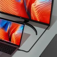 AISENS USB 3.2 Gen2X2 20Gbps 8K@30Hz 5A 100W E-Marker Cable, Type USB-C/M-USB-C/M, Black, 2.0m, view image 4 of 6