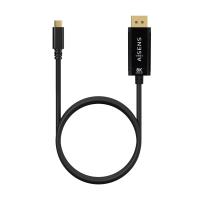 AISENS USB-C to Displayport 8K@60Hz Converter Cable, USB-C/M-DP/M, Black, 0.8M, view image 3 of 3