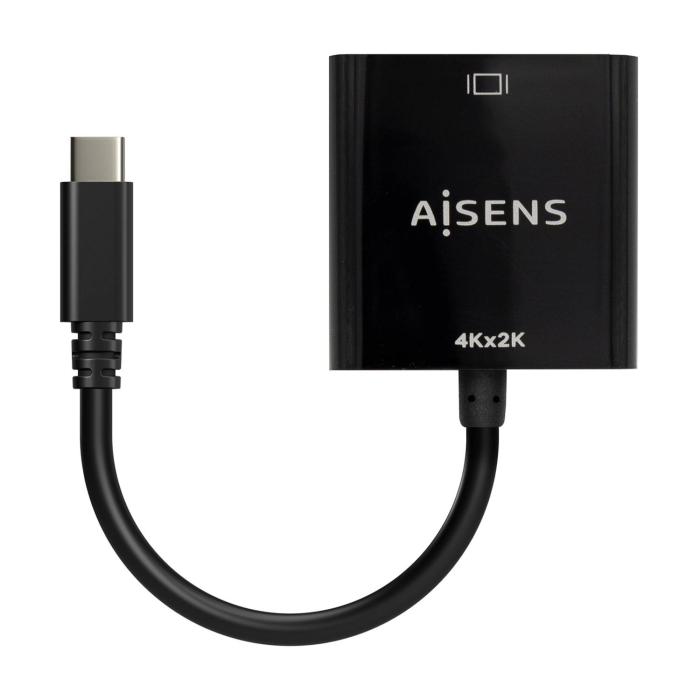 AISENS USB-C to HDMI 4K@30Hz converter, USB-C/M-HDMI/H, Black, 15cm — image 2 of 3