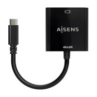 AISENS USB-C to HDMI 4K@30Hz converter, USB-C/M-HDMI/H, Black, 15cm, view image 2 of 3