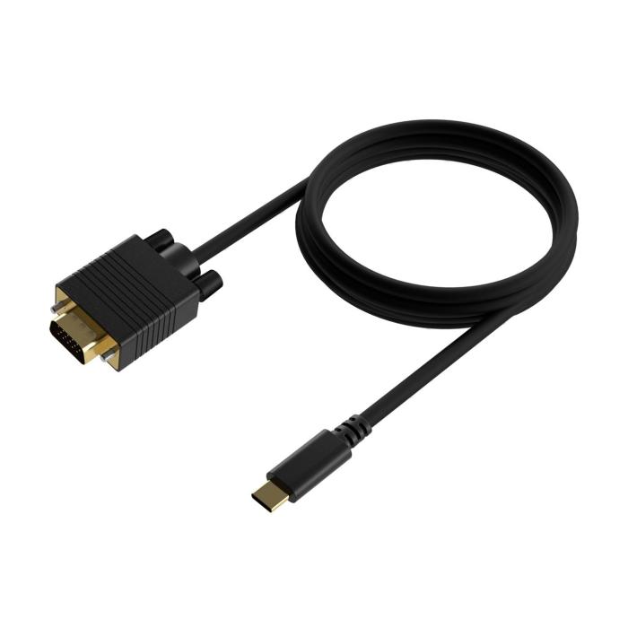 AISENS USB-C to VGA Converter Cable, USB-C/M-HDB15/M, Black, 1.8M — image 2 of 3