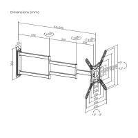 AISENS WT65TSLE-385 TV mount/stand 165.1 cm (65'') Black, view image 7 of 14
