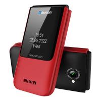 Aiwa FP-24RD mobile phone 6.1 cm (2.4'') 91.7 g Black, Red Feature phone
