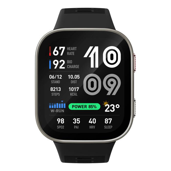 Amazfit Bip Max 5.26 cm (2.07'') AMOLED Digital 432 x 514 pixels Touchscreen Silver Wi-Fi GPS (satellite) — image 3 of 12