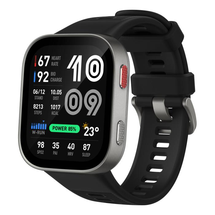 Amazfit Bip Max 5.26 cm (2.07'') AMOLED Digital 432 x 514 pixels Touchscreen Silver Wi-Fi GPS (satellite)