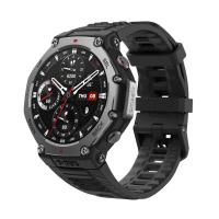 Amazfit T-Rex 3 3.81 cm (1.5'') AMOLED Digital 480 x 480 pixels Touchscreen Black Wi-Fi GPS (satellite)