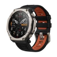 Amazfit T-Rex Ultra 2 129.5 cm (51'') AMOLED 51 mm Digital 480 x 480 pixels Touchscreen Titanium Wi-Fi GPS (satellite)