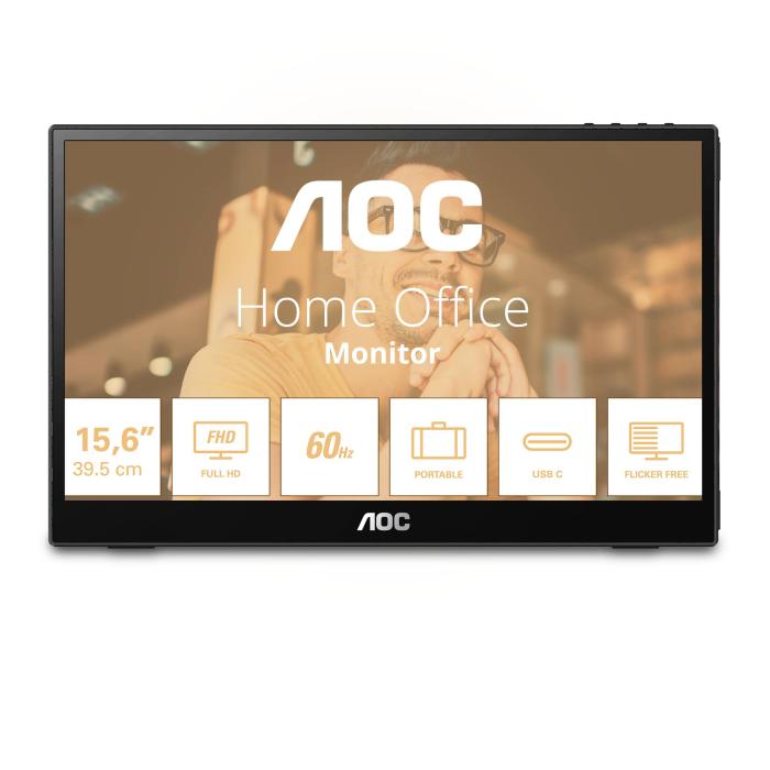 AOC 16T3EA portable TV/monitor Black 39.6 cm (15.6'') 1920 x 1080 pixels — image 2 of 26
