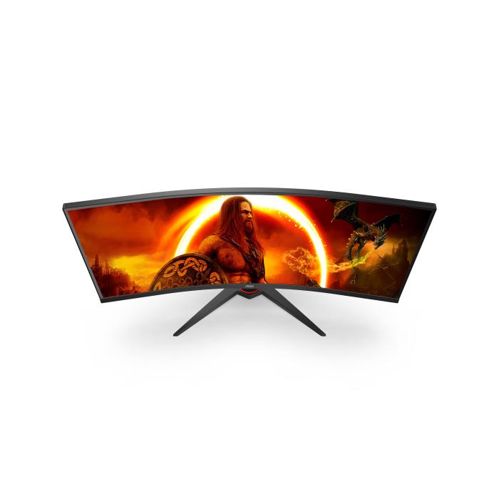 AOC G2 CU34G2XE/BK LED display 86.4 cm (34'') 3440 x 1440 pixels Wide Quad HD LCD Black, Red — image 6 of 11